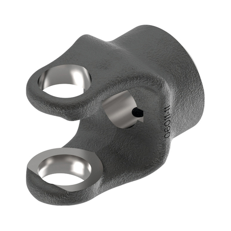A & I PRODUCTS Implement Yoke, 15/16" Round Bore, 1/4" Keyway, W/ Set Screw 3" x3" x2" A-800-1015